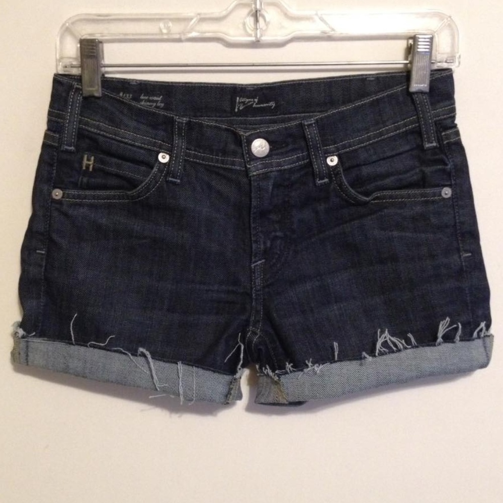 Citizens of Humanity Cut Off Blue Jean Shorts 26